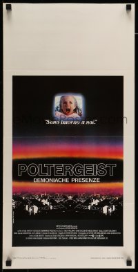 3m333 POLTERGEIST Italian locandina '82 Tobe Hooper, Steven Spielberg, the first real ghost story