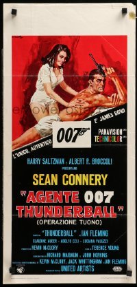 3m375 THUNDERBALL Italian locandina '65 art of Sean Connery as James Bond 007 by Averardo Ciriello