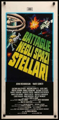 3m389 WAR IN SPACE Italian locandina '78 Battaglie Negli Spazi Stellari, cool sci-fi artwork!