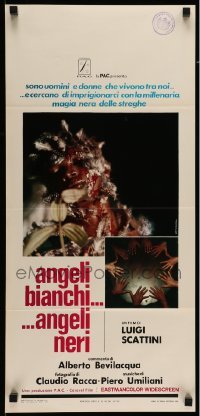 3m396 WITCHCRAFT '70 Italian locandina '70 Angeli bianchi... Angeli neri, images of horror rituals