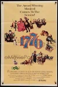 3p003 1776 1sh '72 William Daniels, the award winning historical musical comes to the screen!