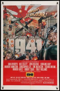 3p004 1941 style D 1sh '79 Spielberg, art of John Belushi, Dan Aykroyd & cast by McMacken!