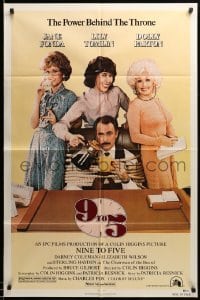 3p013 9 TO 5 1sh '80 Dolly Parton, Jane Fonda & Lily Tomlin w/tied up Dabney Coleman!