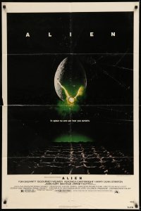 3p028 ALIEN NSS style 1sh '79 Ridley Scott outer space sci-fi monster classic, cool egg image!