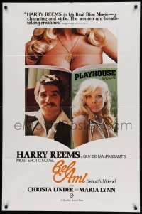 3p070 BEL AMI 1sh '76 Harry Reems in European sex movie from Guy de Maupassant's erotic novel!