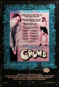 3p177 CRUMB 1sh '95 underground comic book artist and writer, Robert Crumb!