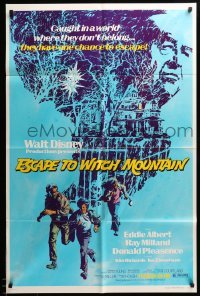 3p241 ESCAPE TO WITCH MOUNTAIN 1sh '75 Disney, they're in a world where they don't belong!