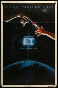 3p223 E.T. THE EXTRA TERRESTRIAL NSS style 1sh '82 Steven Spielberg classic, John Alvin art!