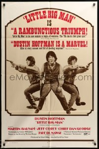 3p481 LITTLE BIG MAN reviews style B 1sh '71 Dustin Hoffman is the most neglected hero in history!