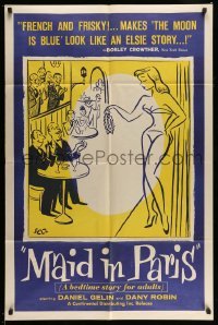 3p511 MAID IN PARIS 1sh '57 Pierre Gaspard-Huit's Paris Canaille, a bedtime story for adults!