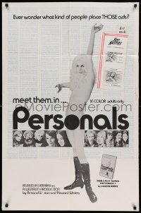 3p644 PERSONALS 1sh '72 sexy full-length image, meet the kind of people who place THOSE ads!