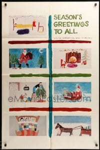 3p743 SEASON'S GREETINGS TO ALL 1sh '79 Christmas themed children's artwork!