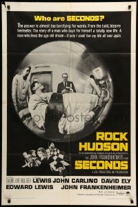 3p744 SECONDS 1sh '66 Rock Hudson buys himself a new life, John Frankenheimer!