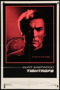 3p914 TIGHTROPE 1sh '84 Clint Eastwood is a cop on the edge, cool handcuff image!