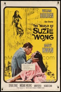3p990 WORLD OF SUZIE WONG 1sh '60 William Holden was the first man that Nancy Kwan ever loved!