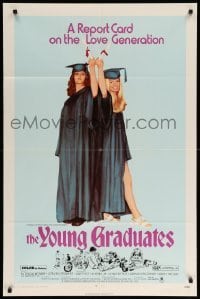 3p997 YOUNG GRADUATES 1sh '71 Patricia Wymer, teen rebels proudly displaying diplomas!