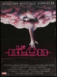 3r091 BLOB French 1p '89 cool completely different gruesome monster art by Gilbert Raffin!