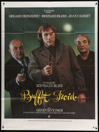 3r110 BUFFET FROID French 1p '79 Bertrand Blier, c/u of Gerard Depardieu & co-stars with guns!