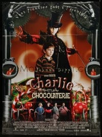 3r130 CHARLIE & THE CHOCOLATE FACTORY French 1p '05 Tim Burton, Johnny Depp as Willy Wonka!