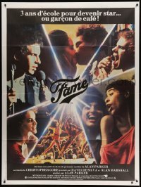 3r215 FAME French 1p '80 Alan Parker & Irene Cara at New York High School of Performing Arts!