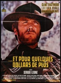 3r239 FOR A FEW DOLLARS MORE French 1p R90s Sergio Leone, great c/u of Clint Eastwood with cigar!