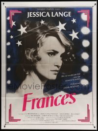 3r244 FRANCES French 1p '83 different c/u of Jessica Lange as cult actress Frances Farmer!