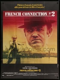 3r245 FRENCH CONNECTION II French 1p '75 John Frankenheimer, cool different image of Gene Hackman!