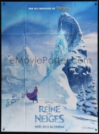 3r249 FROZEN advance French 1p '13 great image of Anna in daytime by ice castle!