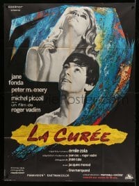 3r258 GAME IS OVER French 1p '66 Roger Vadim's La Curee, Jane Fonda, Peter McEnery, Barnoux art!