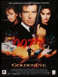 3r272 GOLDENEYE French 1p '95 Pierce Brosnan as secret agent James Bond 007, cool montage!