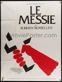 3r317 IL MESSIA style A French 1p '76 directed by Roberto Rossellini, Ferracci crucifix art!