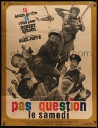 3r318 IMPOSSIBLE ON SATURDAY French 1p '65 Joffe's Pas question le samedi, montage by Bourduge!