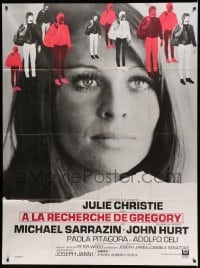 3r319 IN SEARCH OF GREGORY French 1p '71 different image of Julie Christie & Michael Sarrazin!