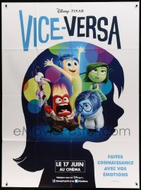 3r325 INSIDE OUT advance French 1p '15 Disney, Pixar, the voices inside your head, profile art!