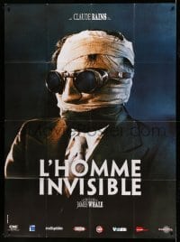 3r327 INVISIBLE MAN French 1p R00s James Whale, H.G. Wells, wonderful different image!