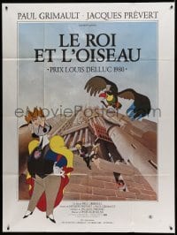 3r345 KING & THE MOCKING BIRD French 1p '80 Paul Grimault' Le Roi et l'oiseau, fantasy cartoon!