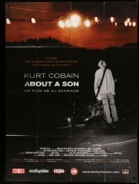 3r348 KURT COBAIN ABOUT A SON French 1p '08 cool image of Nirvana lead singer on stage!