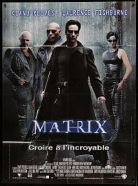 3r403 MATRIX French 1p '99 Keanu Reeves, Carrie-Anne Moss, Fishburne, Wachowski's classic!