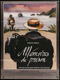3r408 MEMORIAS DO CARCERE French 1p '84 Nicolas Vial art of man with soldier on beach!