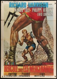 3r410 MESSALINA VS. THE SON OF HERCULES French 1p '64 Umberto Lenzi L'ultimo gladiatore, Casaro art