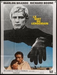 3r431 NIGHT OF THE FOLLOWING DAY French 1p '69 Marlon Brando, Richard Boone, different!