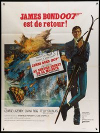 3r443 ON HER MAJESTY'S SECRET SERVICE French 1p '69 George Lazenby's only appearance as James Bond