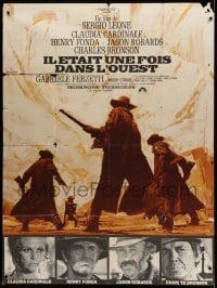 3r445 ONCE UPON A TIME IN THE WEST French 1p '69 Leone, Fonda, Bronson, Cardinale, rare 1st release