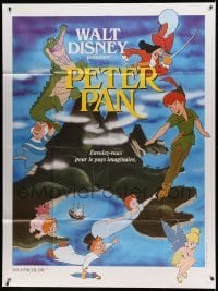 3r466 PETER PAN French 1p R80s Walt Disney animated cartoon fantasy classic, great different art!