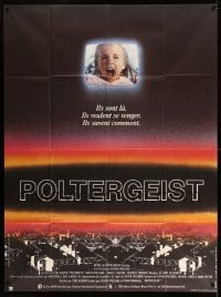 3r479 POLTERGEIST French 1p '82 Tobe Hooper, Steven Spielberg, the first real ghost story!