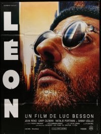 3r484 PROFESSIONAL French 1p '94 Luc Besson's Leon, super close up Lufroy art of Jean Reno!