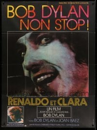 3r503 RENALDO & CLARA French 1p '79 cool different super c/u of Bob Dylan singing into microphone!