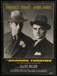 3r518 ROARING TWENTIES French 1p R70s different portrait of James Cagney & Humphrey Bogart!
