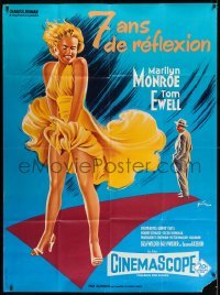 3r539 SEVEN YEAR ITCH French 1p R70s best Boris Grinsson art of Marilyn Monroe's skirt blowing!