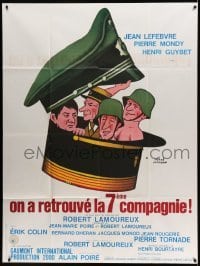 3r540 SEVENTH COMPANY HAS BEEN FOUND style B French 1p '75 Herve Morvan art of soldiers in big hats!